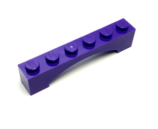 Arch 1x6 Raised Arch, Part# 92950 Part LEGO® Dark Purple  