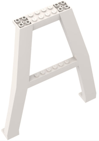 Support Crane Stand Double, Part# 2635 Part LEGO® White