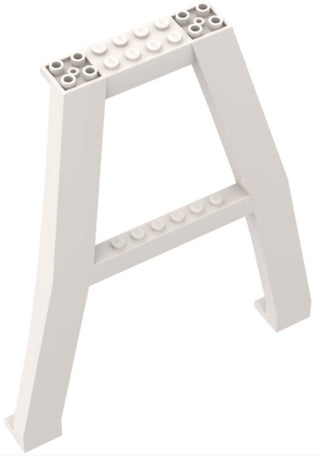 Support Crane Stand Double, Part# 2635 Part LEGO® White  