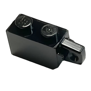 Hinge Brick 1 x 2 Locking with 1 Finger Vertical End, Part# 30364 Part LEGO® Black