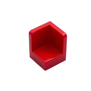 Panel 1 x 1 x 1 Corner, Part# 6231 Part LEGO® Red
