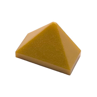 Slope 45 2x1 Triple with Bottom Stud Holder, Part# 15571 Part LEGO® Pearl Gold