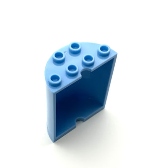 Cylinder Half 2x4x4, Part# 6259 Part LEGO® Medium Blue  