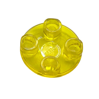 Plate, Round 2x2 with Rounded Bottom (Boat Stud), Part# 2654 Part LEGO® Trans-Yellow