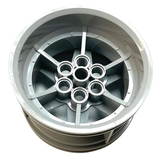 Wheel 56mm D. x 34mm Technic Racing Medium, 6 Pin Holes, Part# 15038 Part LEGO® Light Bluish Gray