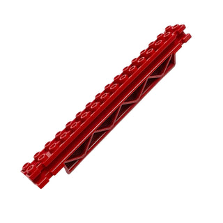 Support 2x16x2 Girder Triangular Horizontal, Part# 30518 Part LEGO® Decent - Red