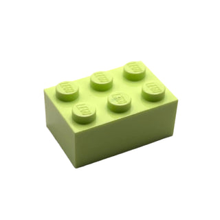 Brick 2x3, RARE Non-Production Colors, Part# 3002 Part LEGO® Yellowish Green