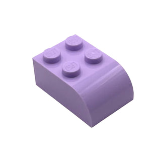 Slope, Curved 3x2 with 4 Studs, Part# 6215 Part LEGO® Lavender
