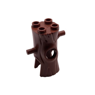 Minifigure, Headgear Head Cover, Costume Tree Trunk, Part# 35827 Part LEGO® Reddish Brown