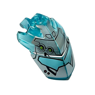 Hero Factory Helmet Visor with Clip with Face Guard Pattern Type 3, Part# 11269pb03 Part LEGO® Very Good