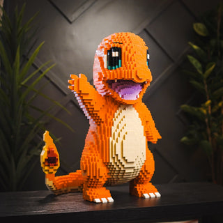 Fire Lizard Life-Sized Sculpture Building Kit Bricker Builds   