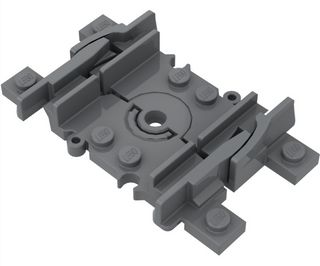 RC Train Track, Flexible Segment, Part# 88492c00 Part LEGO® Dark Bluish Gray