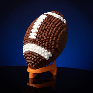 American Football Life-Sized Replica Building Kit Bricker Builds