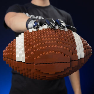 American Football Life-Sized Replica Building Kit Bricker Builds