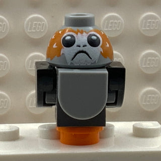 Porg - Black Wings and Tail, High Raised Feathers between Eyes, Porg01b LEGO® Animals LEGO®