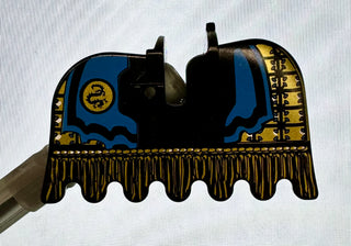 Horse Barding, Ruffled Edge with Gold and Blue Pattern, 2490px1 LEGO® Animals LEGO®