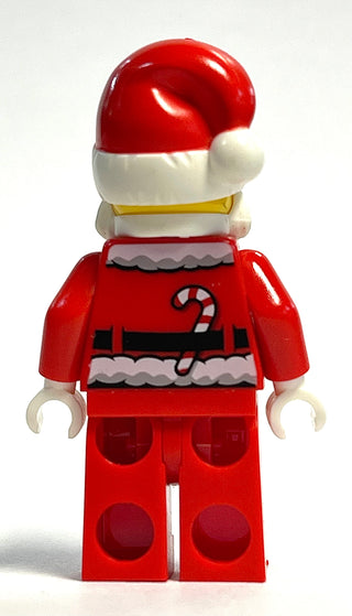 Santa, Red Legs, Fur Lined Jacket with Button, Glasses, hol110 Minifigure LEGO®