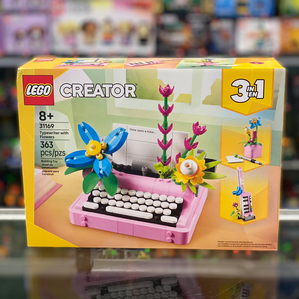 Typewriter with Flowers, 31169 – United Brick Co®