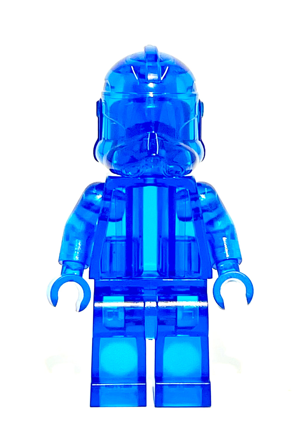 Prototype Phase 2 Clone Trooper Trans Dark Blue Atlanta Brick Co