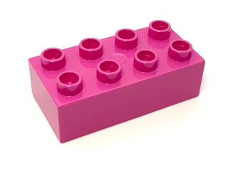 Duplo, Brick 2x4, Part# 3011 Part LEGO® Dark Pink  