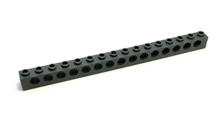 Technic, Brick 1x16 with Holes, Part# 3703 Part LEGO® Dark Bluish Gray 1 Part