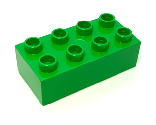 Duplo, Brick 2x4, Part# 3011 Part LEGO® Bright Green