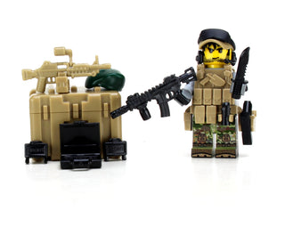 Green Beret Special Forces ODA Team Member Minifigure, BB26 Minifigure Battle Brick