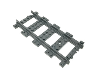LEGO® Plastic Train Track, Straight, Dark Bluish Gray, Part# 53401 Part LEGO® 1 Part