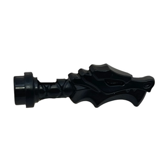 Minifigure, Weapon Sword Hilt with Dragon Head, Part# 36017 Part LEGO® Black