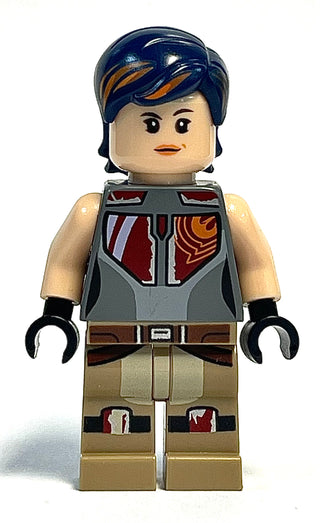 Sabine Wren - Dark Blue with Orange Highlights Hair, sw0616 Minifigure LEGO®   