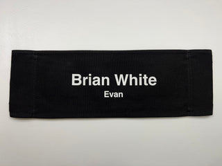 Ambitions TV Series Chairback Production Used, Multiple Names Available Movie Prop Atlanta Brick Co Brian White - Evan  