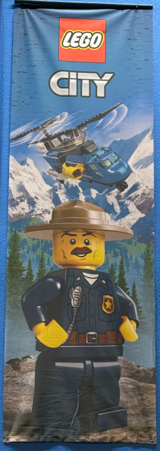 Cloth Banner - City Mountain Police Cloth Banner United Brick Co®