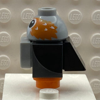 Porg - Black Wings and Tail, High Raised Feathers between Eyes, Porg01b LEGO® Animals LEGO®