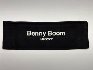 Ambitions TV Series Chairback Production Used, Multiple Names Available Movie Prop Atlanta Brick Co Benny Boom - Director  