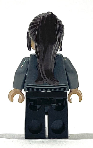 Pansy Parkinson - Dark Bluish Gray Slytherin Cardigan Sweater without Crest, Black Legs, hp400 Minifigure LEGO®