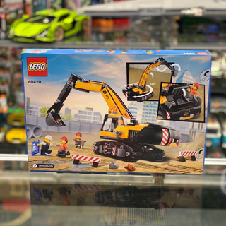 Yellow Construction Excavator, 60420 Building Kit LEGO®