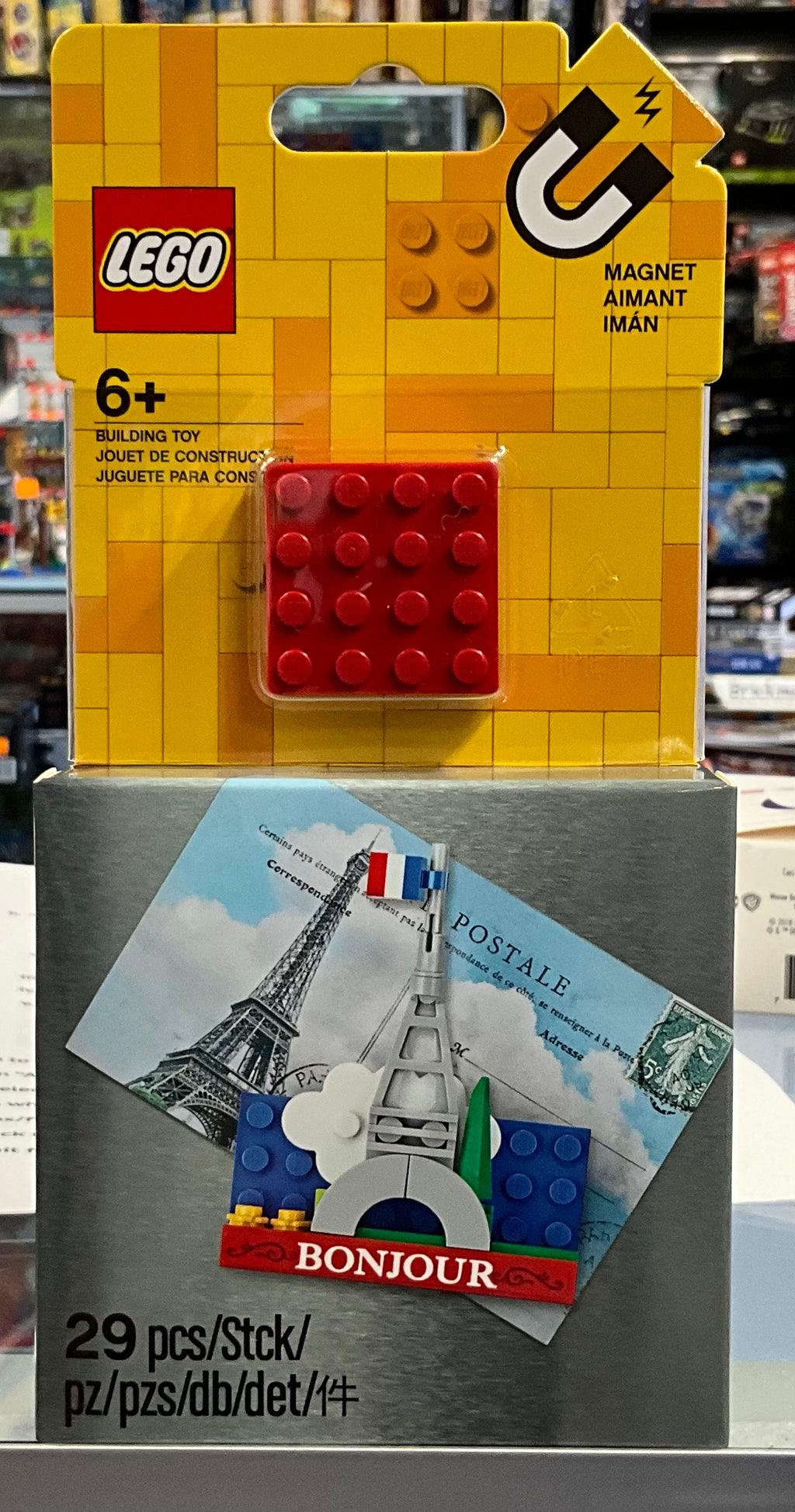 Lego eiffel tower magnet sale