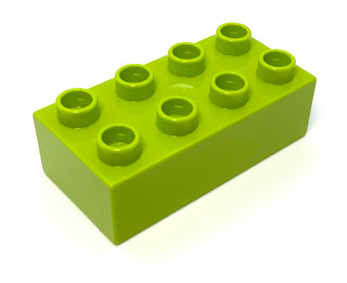 Duplo, Brick 2x4, Part# 3011 Part LEGO® Lime