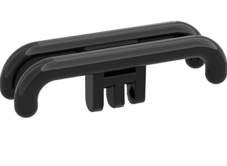 Hinge Train Pantograph Shoe with 3 Fingers, Part# 2922a Part LEGO® Black - Decent Condition