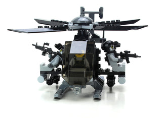AH-6 Little Bird (3 Mini-Figures) Building Kit Battle Brick