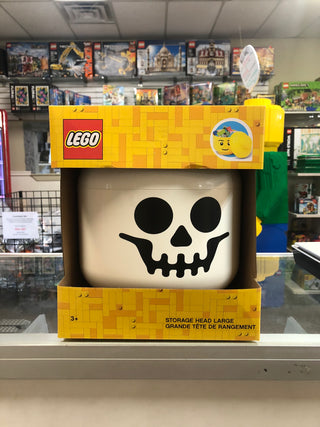 Minifigure Head Storage Container Large - Skeleton Skull, 5005634 Building Kit LEGO®