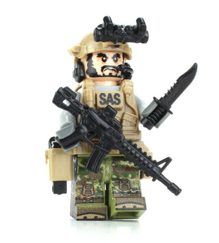 Modern British SAS Commando, BB38 Custom minifigure Battle Brick