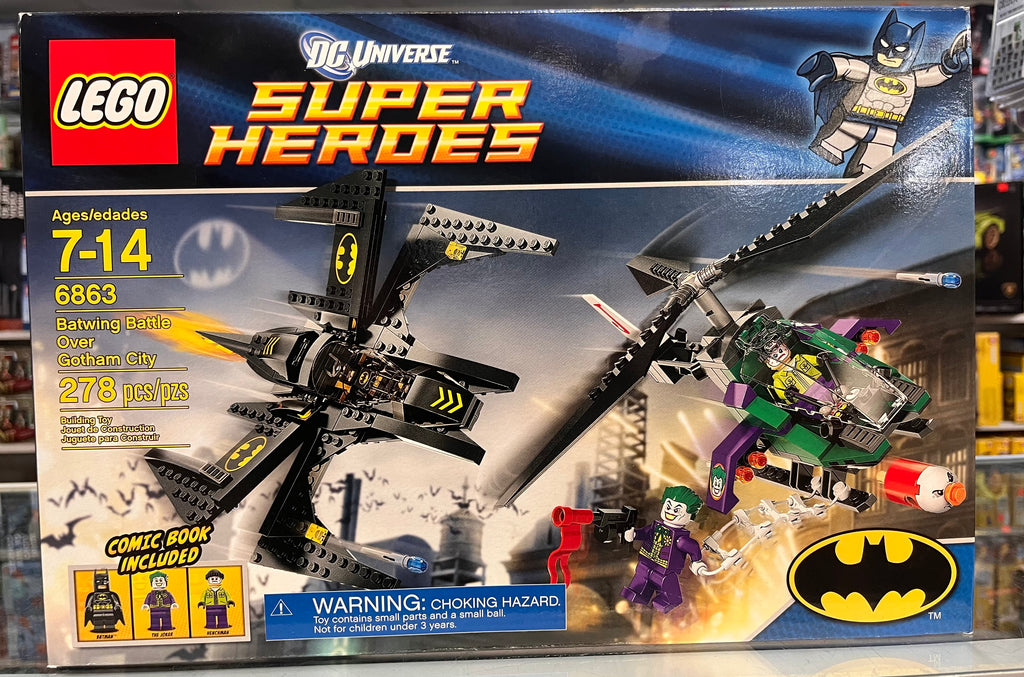 Lego Bat Mobile Base Batwing Battle Over Gotham City, 6863