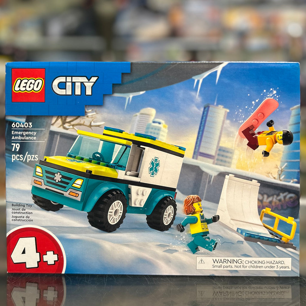 Emergency Ambulance and Snowboarder - 60403 | United Brick Co®
