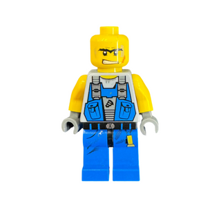 MISPRINT Power Miner - Orange Scar, Hair, pm017 Minifigure LEGO®