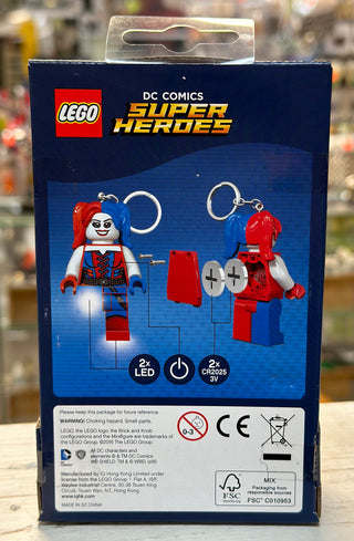 LED Key Light Harley Quinn Key Chain 3” Keychain LEGO®