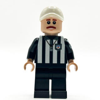 Football Referee Custom Minifig - B3 Customs Custom minifigure B3 Customs Light Nougat