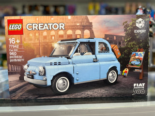Fiat 500 {Bright Light Blue Edition}, 77942 Building Kit LEGO®