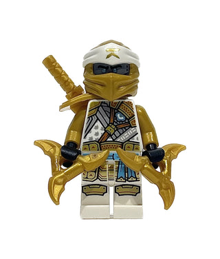 Zane (Golden Ninja) - Crystalized, njo0760 Minifigure LEGO® Like New - With Throwing Stars