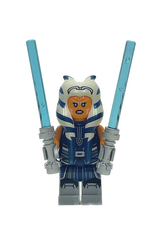 Ahsoka Tano, sw1096 Minifigure LEGO® Like New with Double Lightsabers  